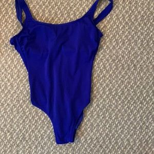 Vintage Blue Waffle One piece